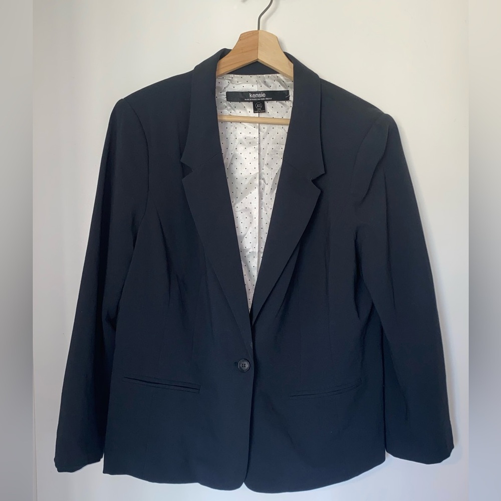 Gray suit coat